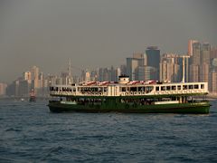 03A A Star Ferry in Victoria Harbour with Causeway Bay beyond Hong Kong